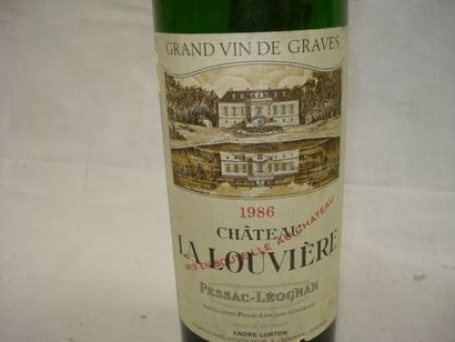 null 4 bouteillles, Château La Louvière, Grand Cru Pessac Blanc, 1986
