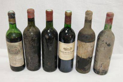 null Lot de 6 bouteilles de Bordeaux : Pessac-Leognan Chateau Le Sartre 1992, 1 bouteille...