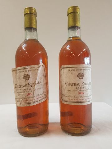 null 2 bouteilles de Château Roumieu, Grand Vin de Sauternes, Barsac, 1985