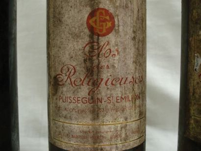 null 3 bouteilles de Puisseguin Saint Emilion, Clos des Religieuses, 1981 (esa, ...