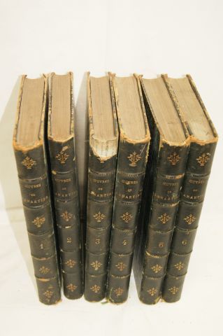 null LAMARTINE "Oeuvres" tomes 1 à 6. Paris, Gosselin, Furne et Pagnerre, 1850.