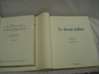 null Lot de 2 livres sur le Dessin : "Les collections publiques italiennes", première...