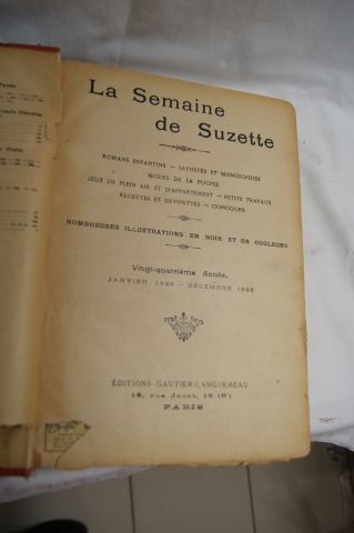 null "La Semaine de Suzette", Recueil de janvier 1928 à décembre 1928. Gauthier ...