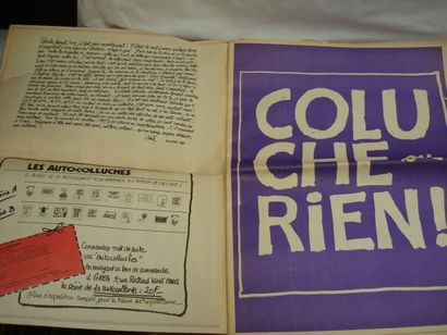 null Exemplaire du Charlie Hebdo du 1er avril 1981 "Coluche, enfin les 22 affiches...