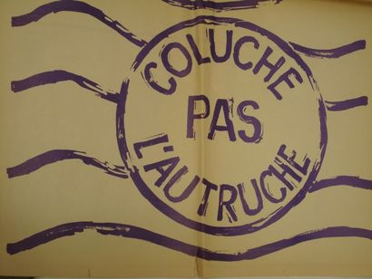 null Exemplaire du Charlie Hebdo du 1er avril 1981 "Coluche, enfin les 22 affiches...