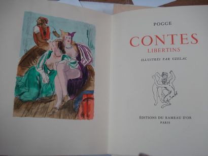 null POGGE "Contes libértins" Illustrés par Uzelac. Editions du Rameau d'Or, Paris....