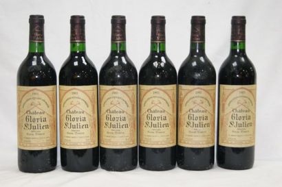 null 6 bouteilles de Saint Julien, Château Gloria, 1993.