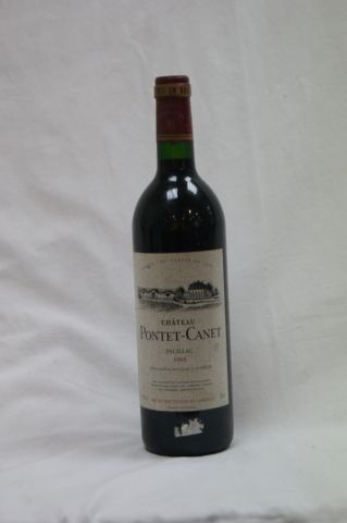 null 1 bouteille de Pauillac, Pontet Canet, 1993.