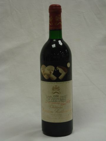 null 1 bouteille de Pauillac, Mouton Rothschild, 1986 (LB)