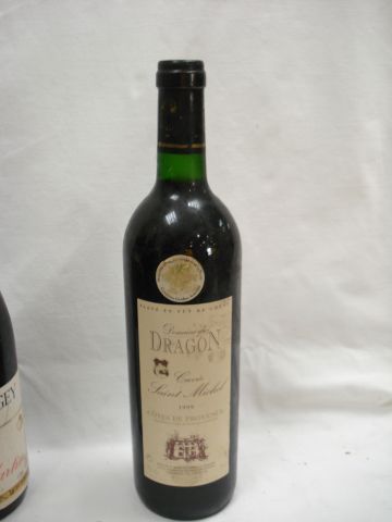 null Lot de 12 bouteilles de vins diverses : 1 Côteaux du Languedoc 2003, 1 Côteaux...
