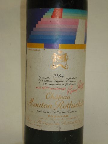 null 1 bouteille de Pauillac, Mouton Rothschild, 1984 (LB)