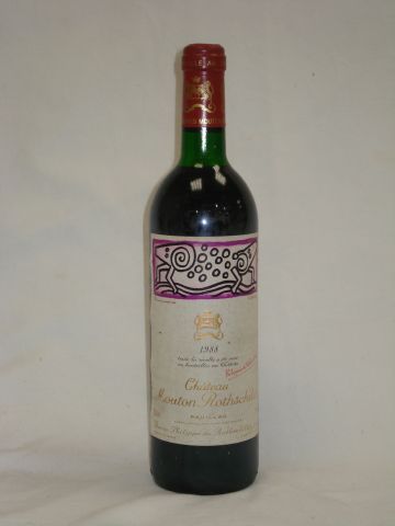 null 1 bouteille de Pauillac, Mouton Rothschild, 1988 (LB)