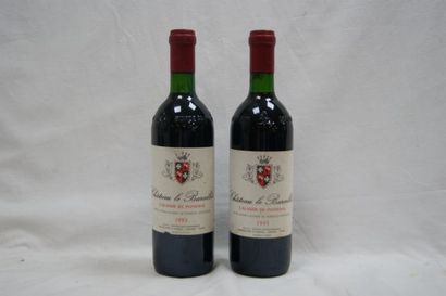 null 2 Bouteilles de Lalande de Pomerol Chateau Le Baraillot, 1993 .