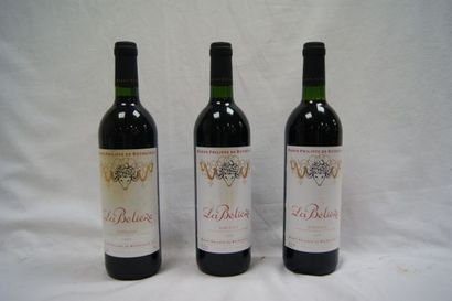 null 3 bouteilles de Bordeaux La Beliere, 1999