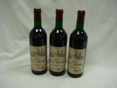 null 3 bouteilles du Bordeaux Chateau TerreBlanque , 1985. Lb et esa
