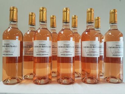null 9 	bouteilles de Domaine Georges Bertrand, Corbières Rosé Sec, Gérard bertrand,...