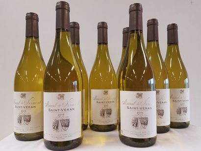 null 8 	bouteilles de Bourgogne Blanc, St Véran, Marcel de Normont, 2015