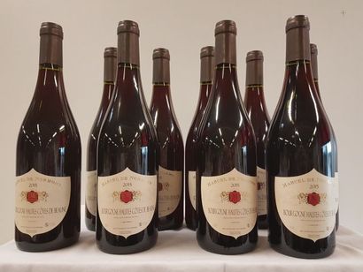 null 9	 bouteilles de Bourgogne Rouge, Hautes Côtes de Beaune, Marcel de Normont,...
