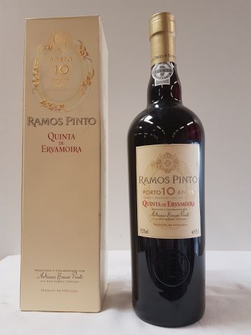 null Coffret Bois d'1 bouteille de Porto Ramos Pinto, 10 ans d'âge, Quinta de Er...