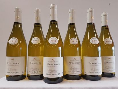 null 6	 bouteilles de Bourgogne Blanc, Maranges, André Goichot, 2013