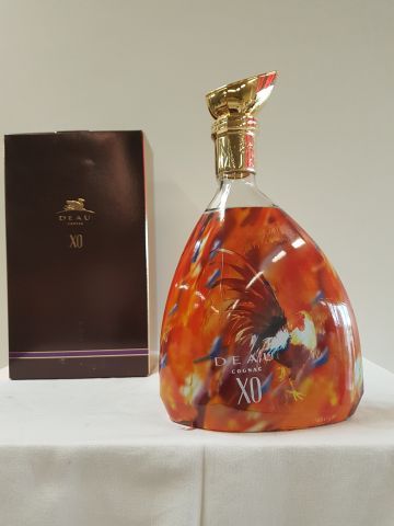 null Coffret d'une Carafe de Cognac Deau XO - Carage Coq. Cognac "Haute Couture"...