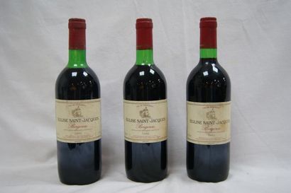 null 3 bouteilles de Bergerac Eglise St jacques , 1992 .