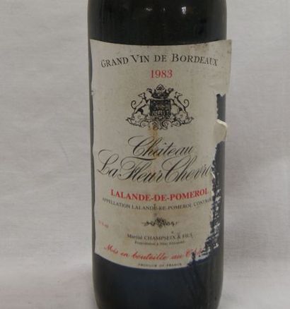 null 1 bouteille de Lalande de Pommerol, Château La Fleur Chevrol, 1983. (B, esa...
