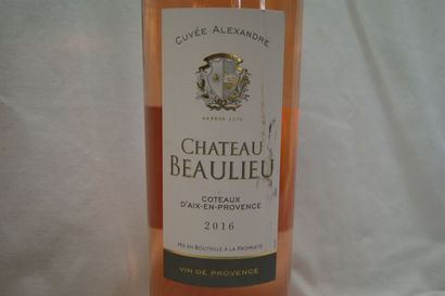 null 3 Magnums de rosé, Côteaux d'Aix-en-Provence, Château Beaulieu, 2016.