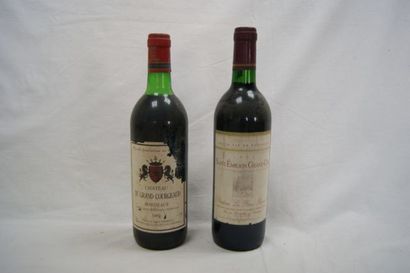 null Lot de 2 bouteilles : 1 de Saint Emilion Grand Cru, Château La Fleur Bonnet,...
