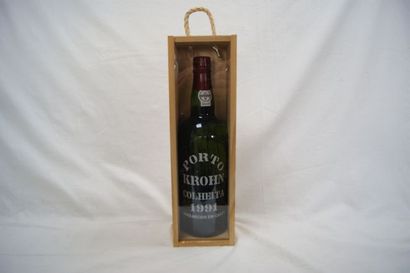 null 1 bouteille de Porto Krohn, Colheita, 1991. Dans son coffret en bois.