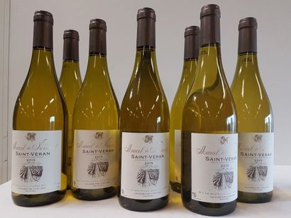 null 8 bouteilles de Bourgogne Blanc, St Véran, Marcel de Normont, 2015