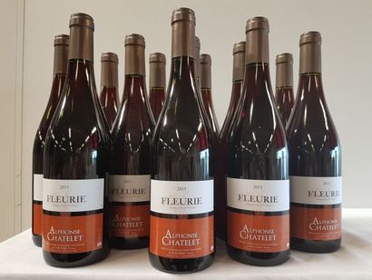 null 12 bouteilles de Fleurie, Cru du Beaujolais, Alphonse Chatelet, 2015