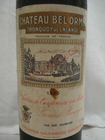 null Lot de 2 bouteilles de vin rouge : 1 de Saint Emilion Grand Cru, Château Langrane,...