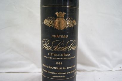 null 1 bouteille de Listrac-Médoc, Château Rose-Sainte-Croix, 1982 (LB)