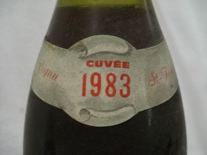 null 2 bouteilles d'Arbois, Vignu Saint Jean, 1983 (els,B)