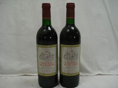 null 2 bouteilles de Haut-Médoc, Château Peyrabon, 1986 (es)