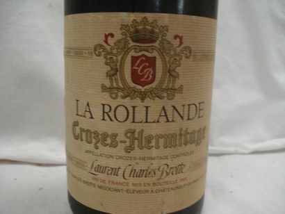null 4 bouteilles de Crozes-Hermitage, La Rollande, 1986 (els, LB)
