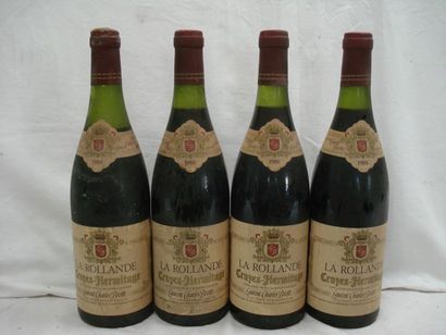 null 4 bouteilles de Crozes-Hermitage, La Rollande, 1986 (els, LB)