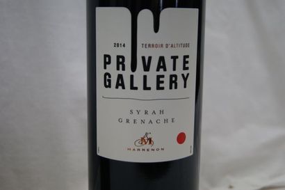 null 6 bouteilles de vin du Luberon, Private Gallery, 2014.