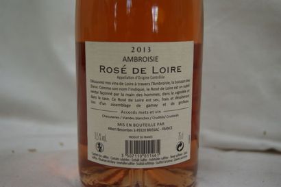 null 6 bouteilles de Rosé de Loire, Ambroisie, 2013.