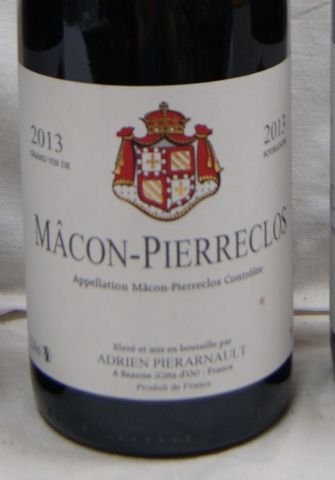 null 3 bouteilles de Mâcon-Pierreclos, 2013.