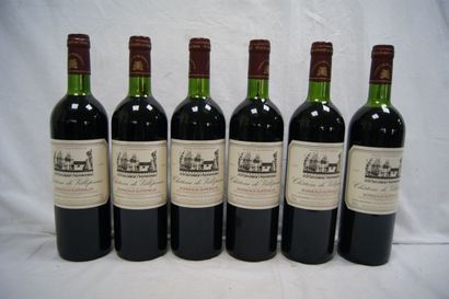 null 6 bouteilles de Château de Villepreux, 1999.