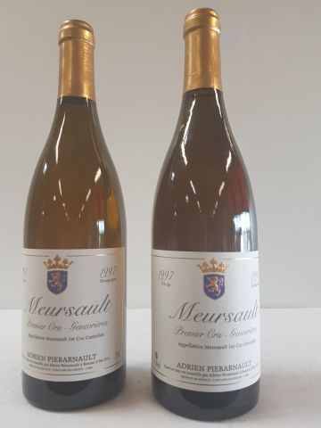 null 2 bouteilles de Meursault Blanc 1er Cru, Genevrières, Adrien Pierarnault, 1...