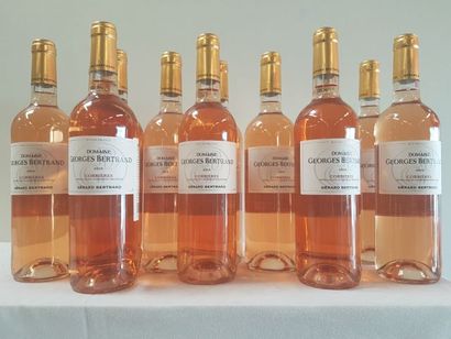 null 12 bouteilles Domaine Georges Bertrand, Corbières Rosé, Gérard Bertrand, 20...