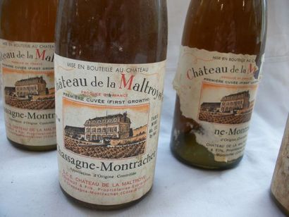 null 6 demi-bouteilles de Chassagne Montrachet blanc, La Maltroye, 1979