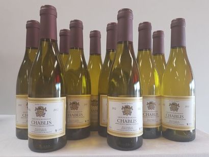 null 12 demi-bouteilles (37,5 cl) de Chablis, Grand Vin de Bourgogne, Louis d'Armont,...