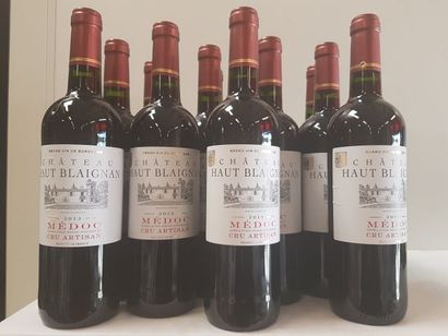 null 12 bouteilles de Château Haut Blaignan, Médoc, Demeure bourgeoise, Cru Artisan,...