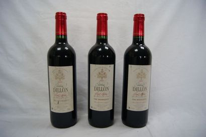 null 3 bouteilles de Haut Médoc, Château Dillon, 2005. (els)