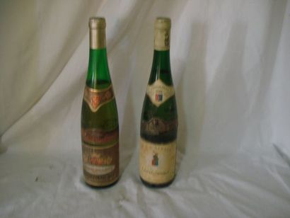 null Lot de 2 bouteilles de Gewurztraminer, 1982 et 1985. (LB et B)