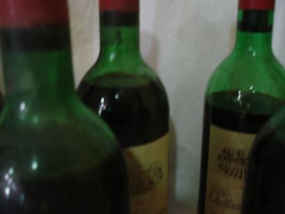 null 8 bouteilles de Château Fonqueyres, 1978 (bas et très bas, capsules abîmées...